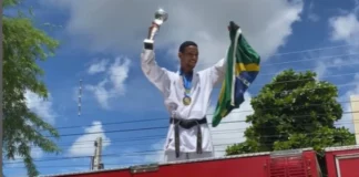 Kaio gouveia, campeão mundial de Karatê