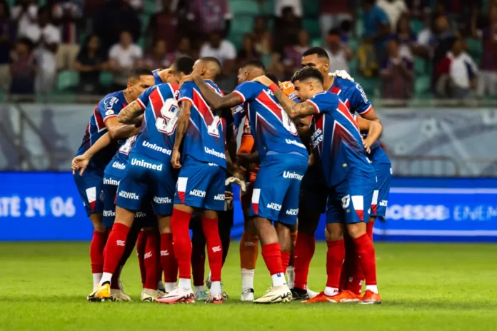 Time titular do Bahia diante do Fortaleza - Foto: Letícia Martins | EC Bahia