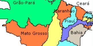 mapa do nordeste 1823