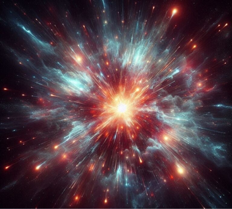 explosão de estrela - imagem ilustrativa de IA
