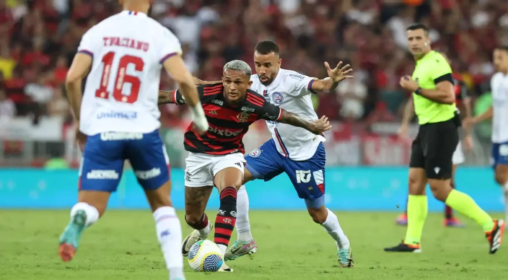 Jogo Bahia e Flamengo