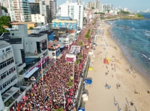 Vista aérea do carnaval de Salvador / Foto: Betto Jr. – SECOM