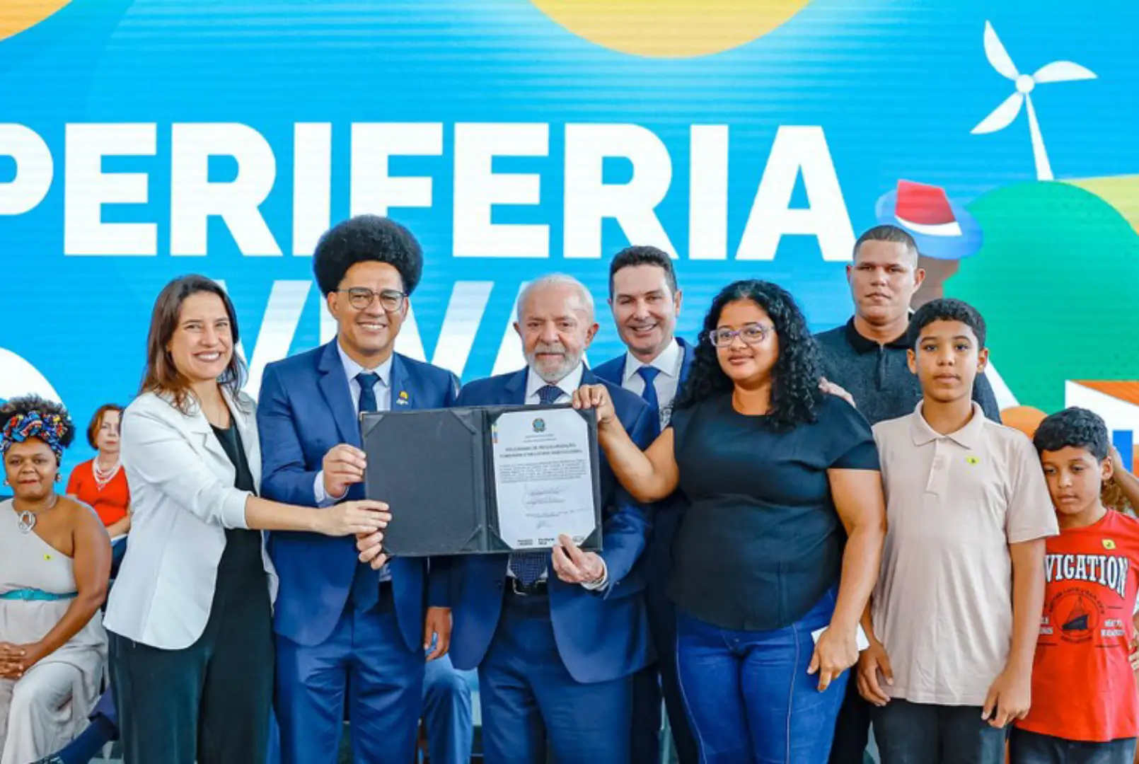 Lula lança programa Periferia Viva. Foto: Governo Federal.