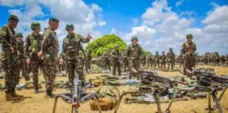 Simulação de guerra da Operação Guararapes. Foto Divulgação Exército Brasileiro