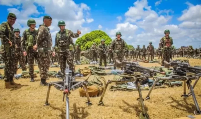 Simulação de guerra da Operação Guararapes. Foto Divulgação Exército Brasileiro