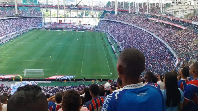 O Bahia contou com o apoio da torcida pra voltar à Libertadores após 35 anos. Foto: Tito Miranda