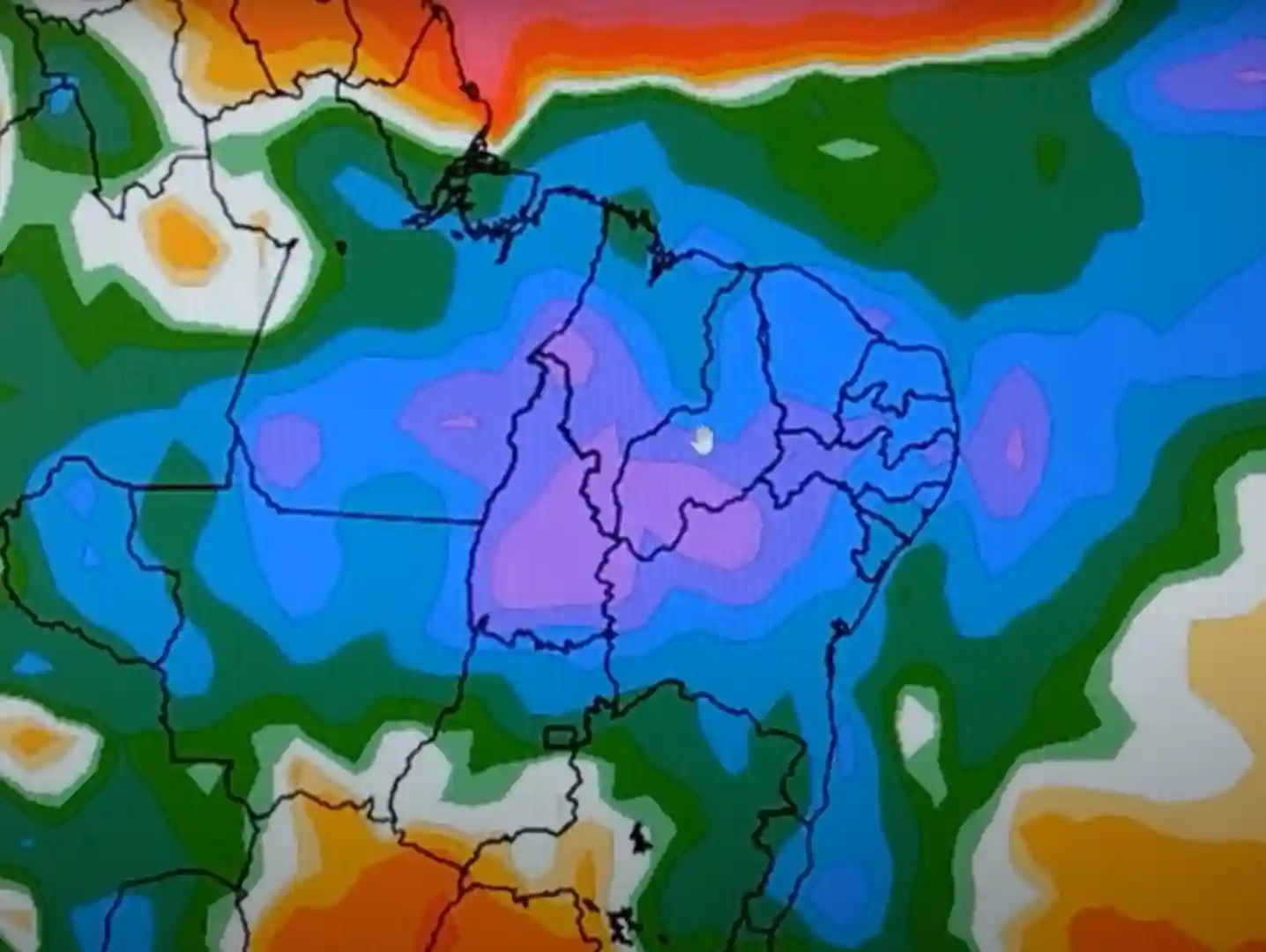 Chuvas no Nordeste em 2025. Foto: Reprodução NOAA