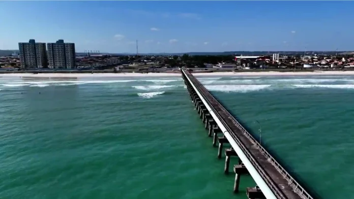 Píer do Emissário Submarino de Maceió. Foto: Divulgação