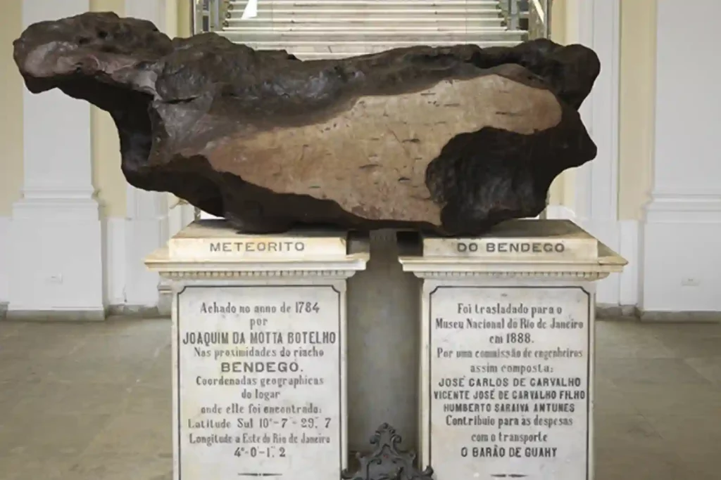 Meteorito Bendegó. Foto: Museu Nacional/UFRJ