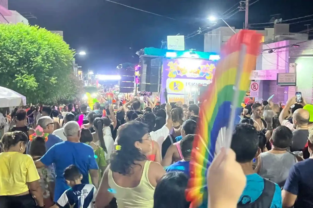 Beteção de leque no carnaval de Caicó. Foto: Eliseu Lins