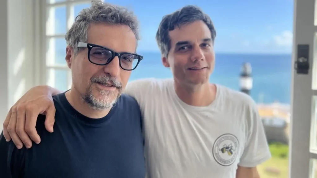 Wagner Moura e Kléber Mendonça. Foto: Divulgação.