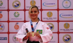 A judoca potiguar Rosi Andrade. Foto: Renan Cacioli/CBDV