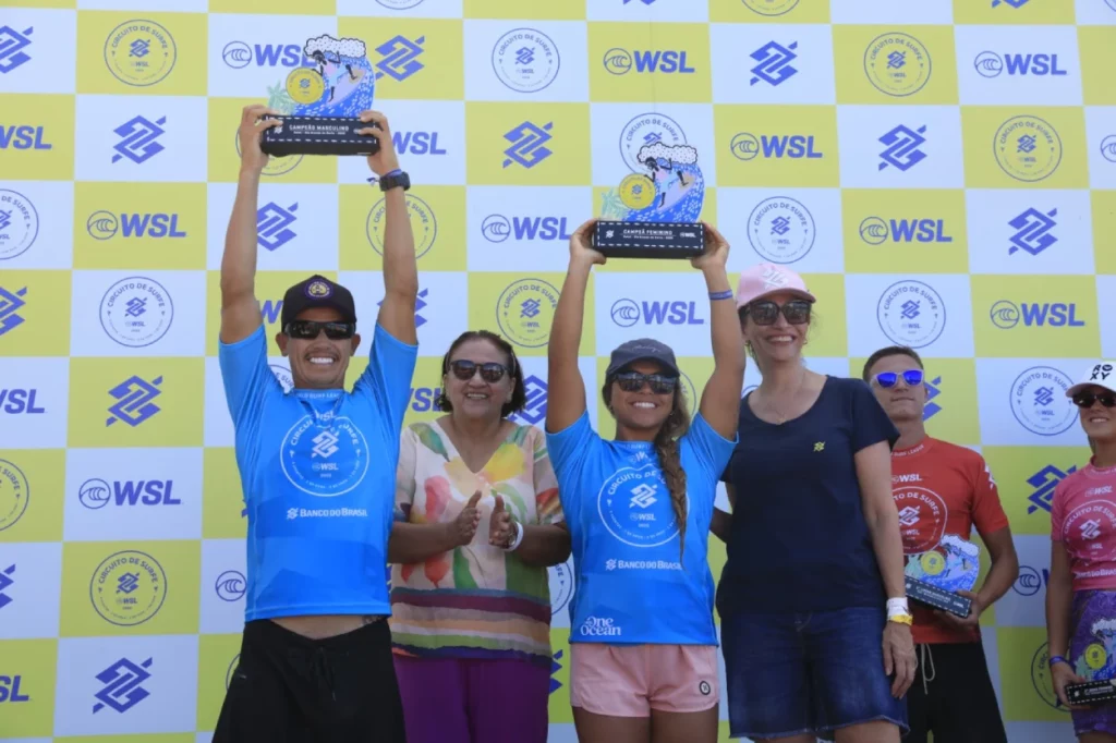pódio WSL em Natal 2