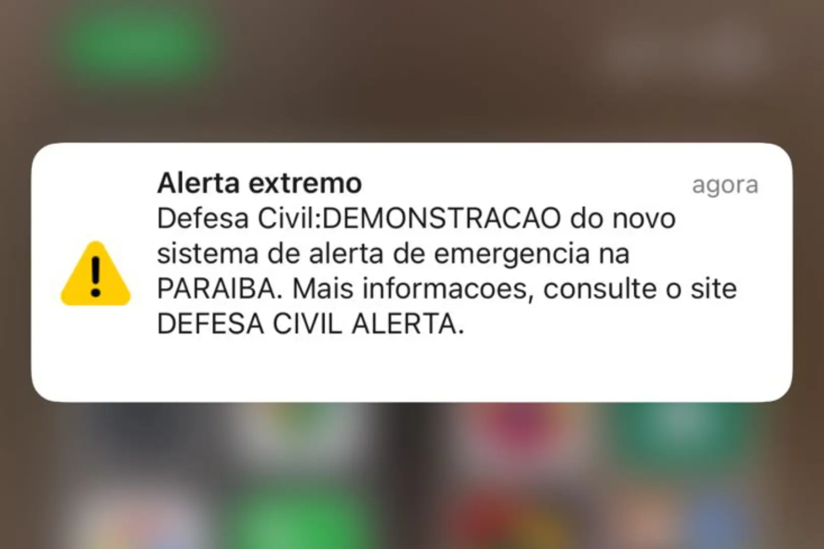 Alerta da Defesa Civil