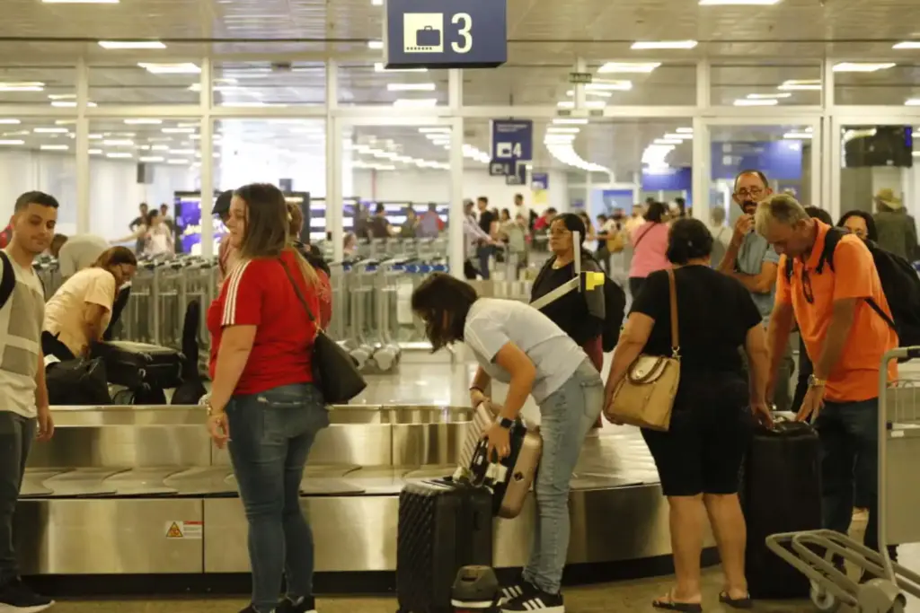 Turistas chegando em Fortaleza. Foto: Governo do Ceará