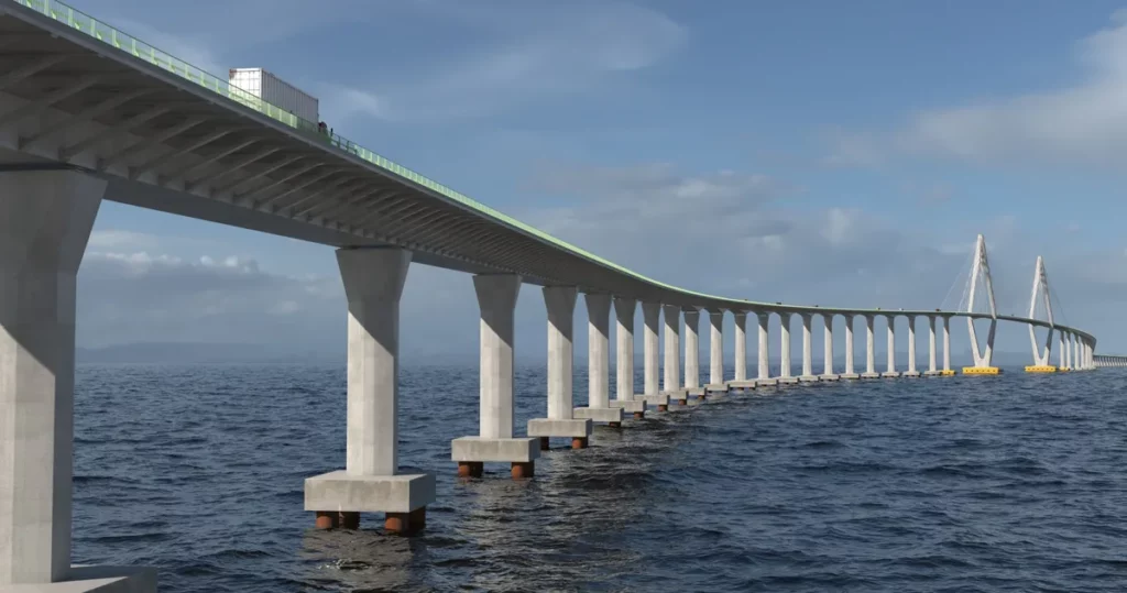 Imagem ilustrativa mostra carros passando pela Ponte-Salvador-Itaparica.