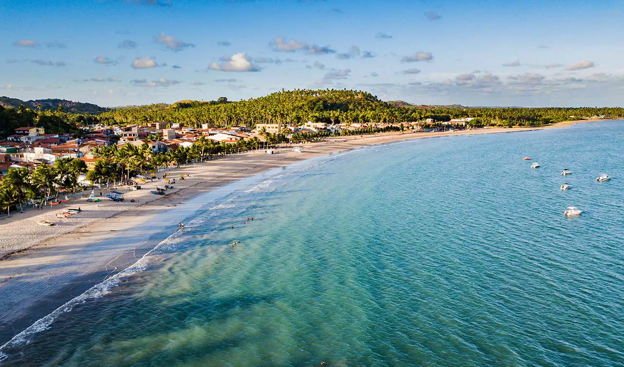 imagema aerea da praia