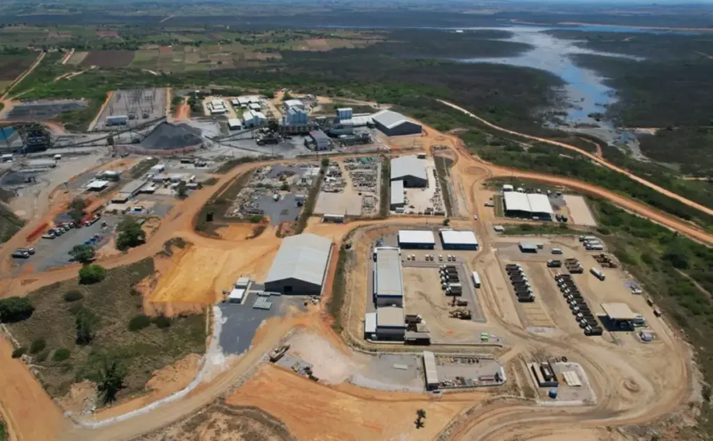 foto aerea de mineradora