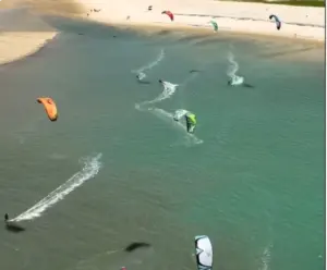 kite surf no mar