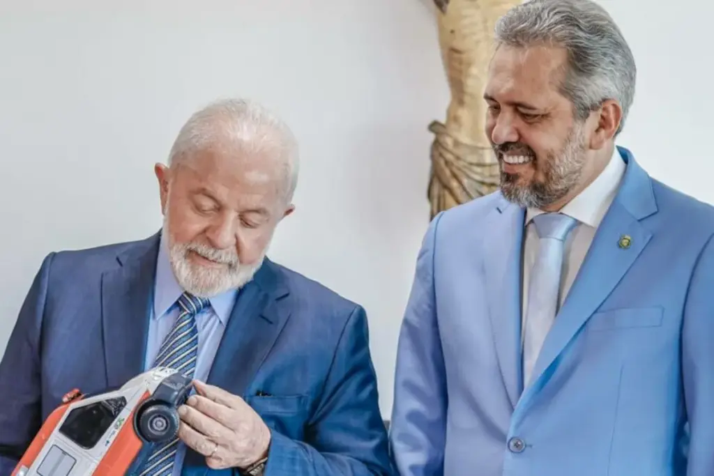 Lula e o governador do ceara elmano de freitas foto Ricardo Stuckert