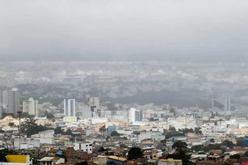 imagem mostra o frio em Vitória da Conquista