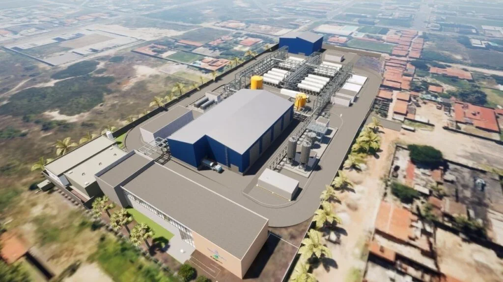 Projeto da usina com capacidade de produzir 1 metro cúbico de água potável por segundo   Foto Cagece