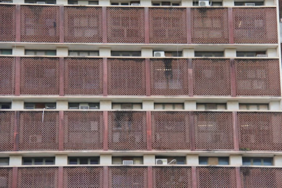fachada de pédio em cobogo