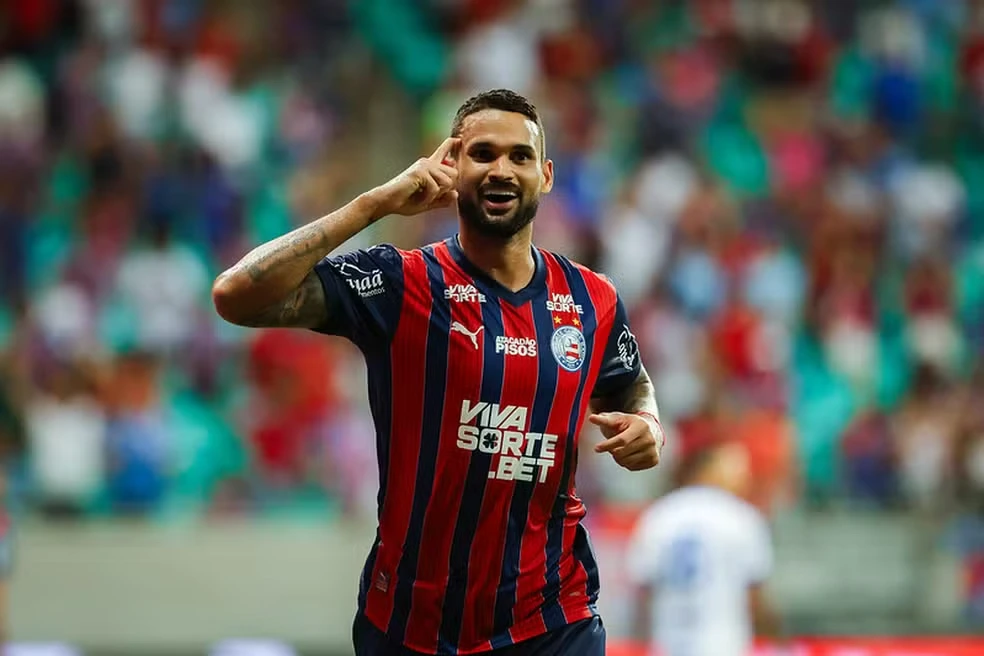 comemoação de gol do Bahia