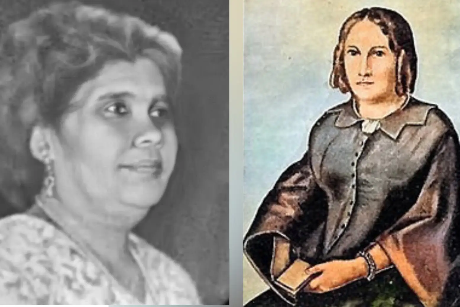 Candolina e Nísia Floresta. Foto: Reprodução