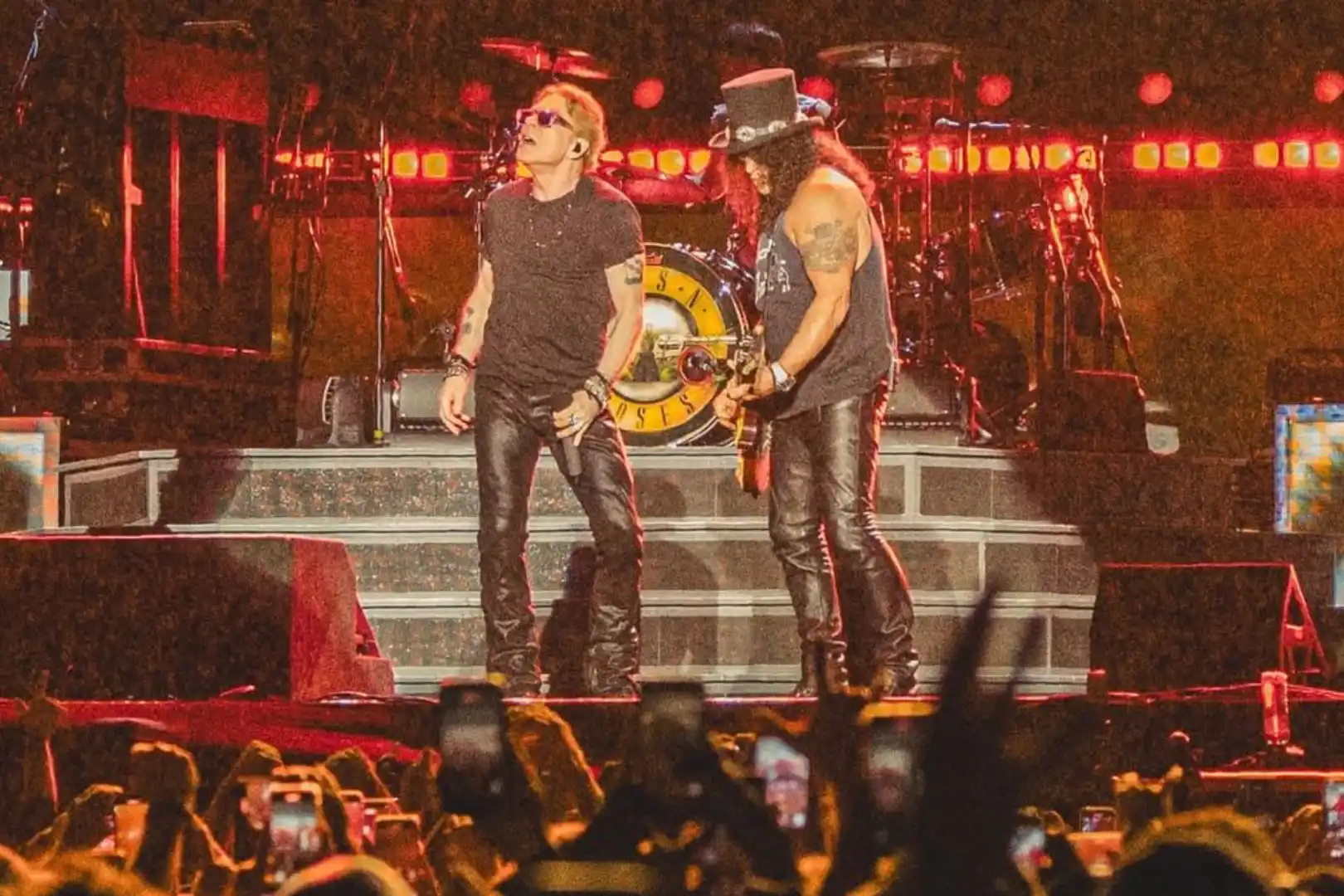 Axl e Slash, do Guns and Roses. Foto_ Reprodução_Instagram