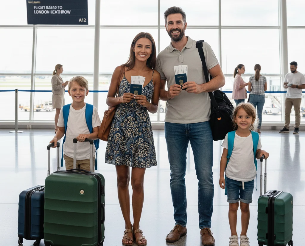familia embarcando IA