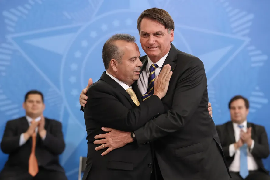 Rogério Marinho e o ex-presidente Bolsonaro. Foto: Marcos Corrêa/PR