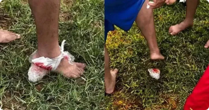 Foto que circulou nas redes sociais sobre o ataque de Piranhas