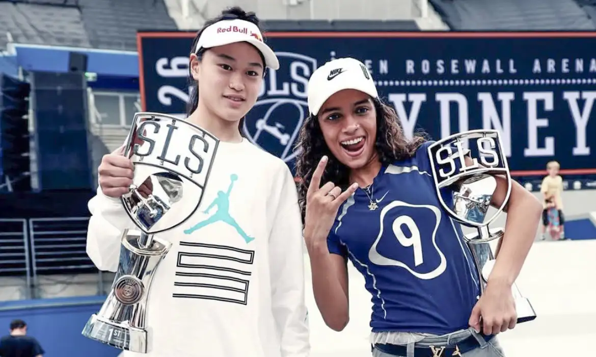 Rayssa Leal vence primeira etapa do Mundial de Skate foto SLS