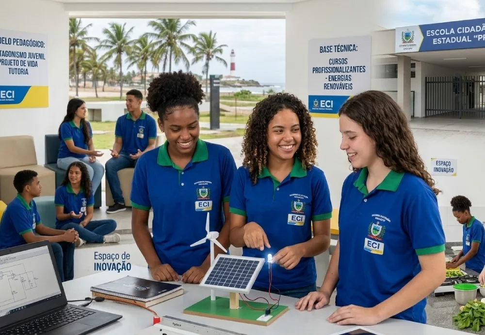 alunos em laboratorio