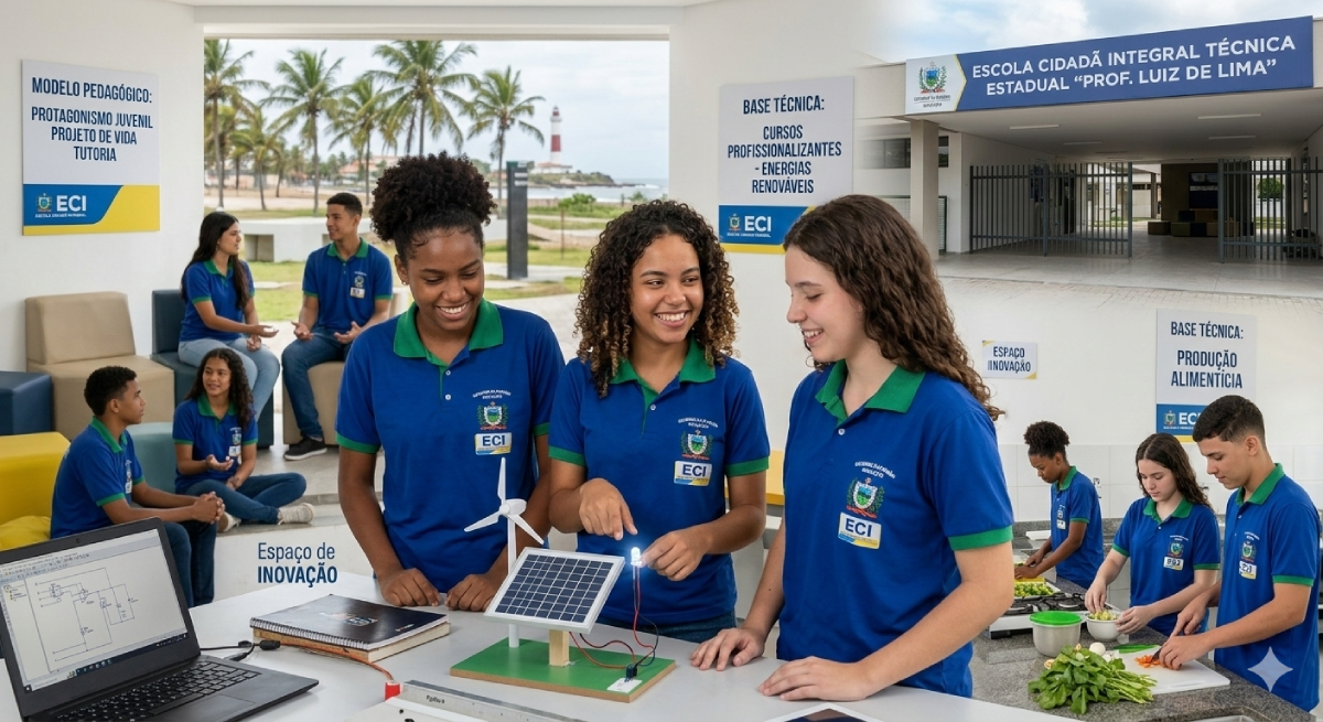 alunos em laboratorio