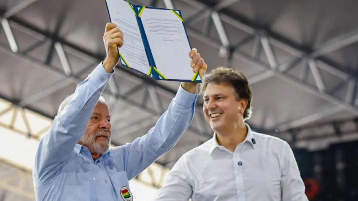 Ministro Camilo Santana e o presidente Lulaa Foto Ricardo Stuckert
