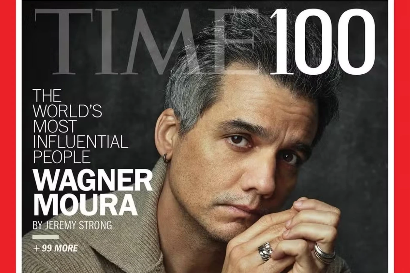 Wagner Moura na revista Time. Foto_ Reprodução