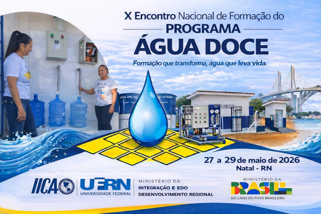 Cartaz do encontro sobre acesso a água