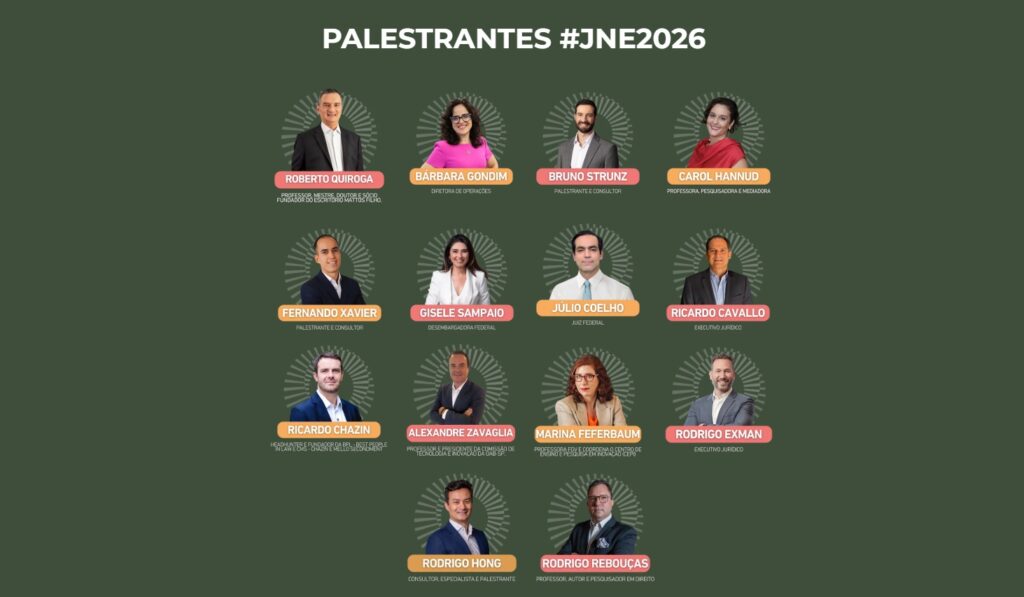 Programação do Jurídico do Nordeste 2026
