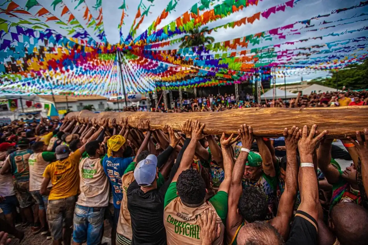 Cortejo do Pau da Bandeira Festa da Barbalha Foto Divulgação Ascom Barbalha.