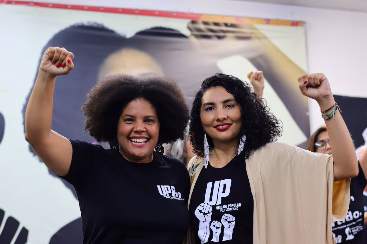 Samara e Raquel fazem uma chapa só com mulheres. Foto: Reprodução