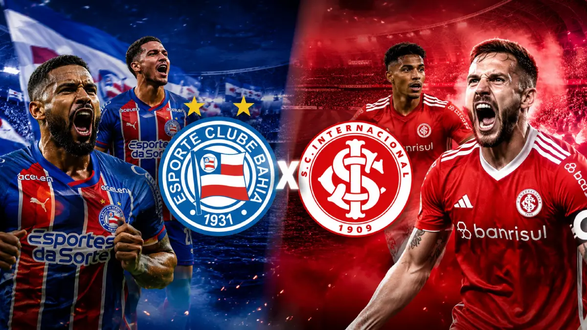 bahia x internacional amanha pela Seria A mntagem IA