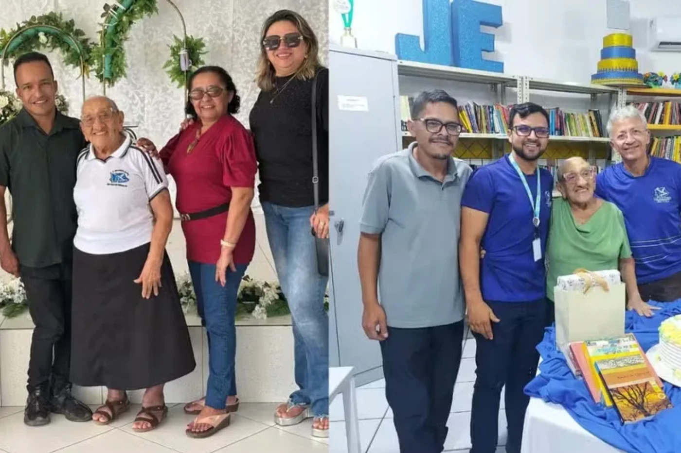 estudante de 91 anos. Foto: Reprodução