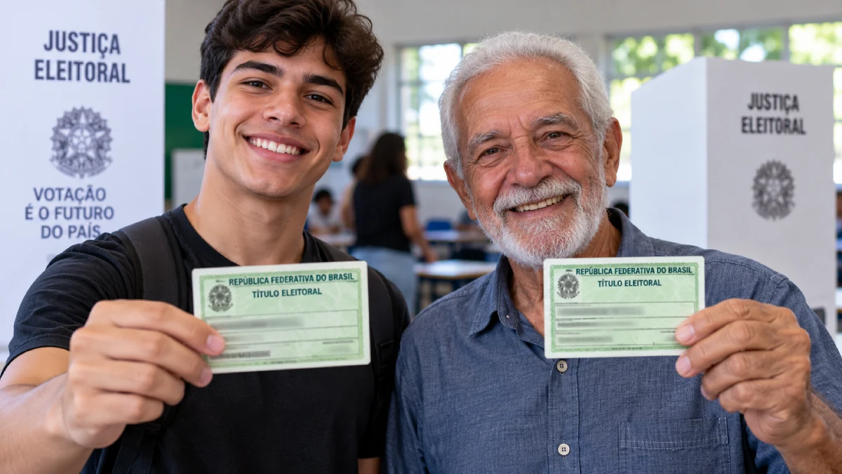 Montagem com Eleitores IA portal NE9