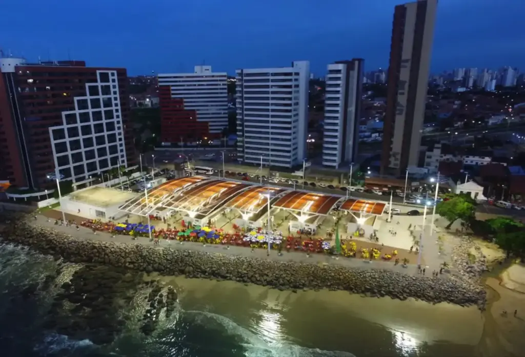 vista aerea do mercado de peixe de fortaleza
