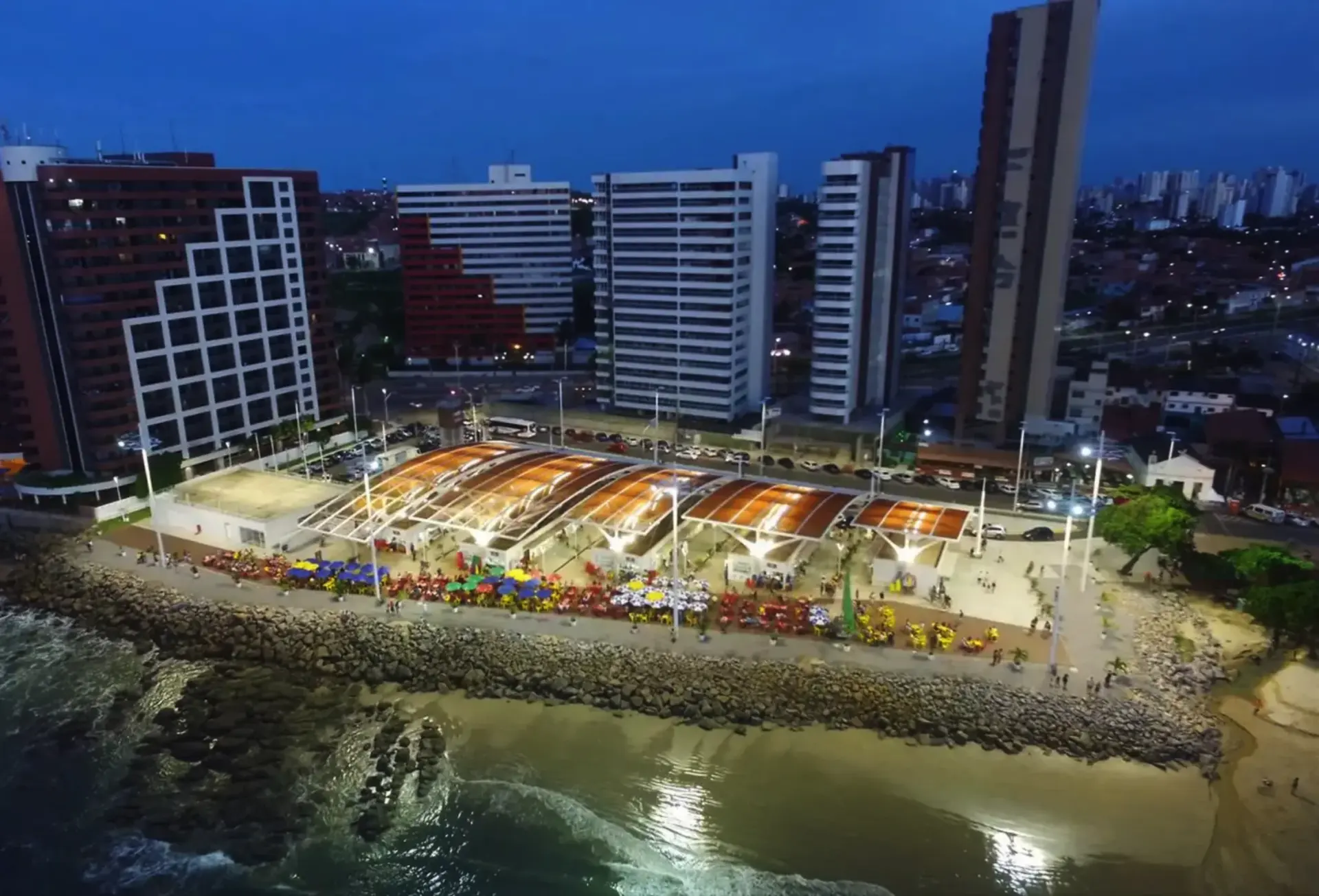 vista aerea do mercado de peixe de fortaleza