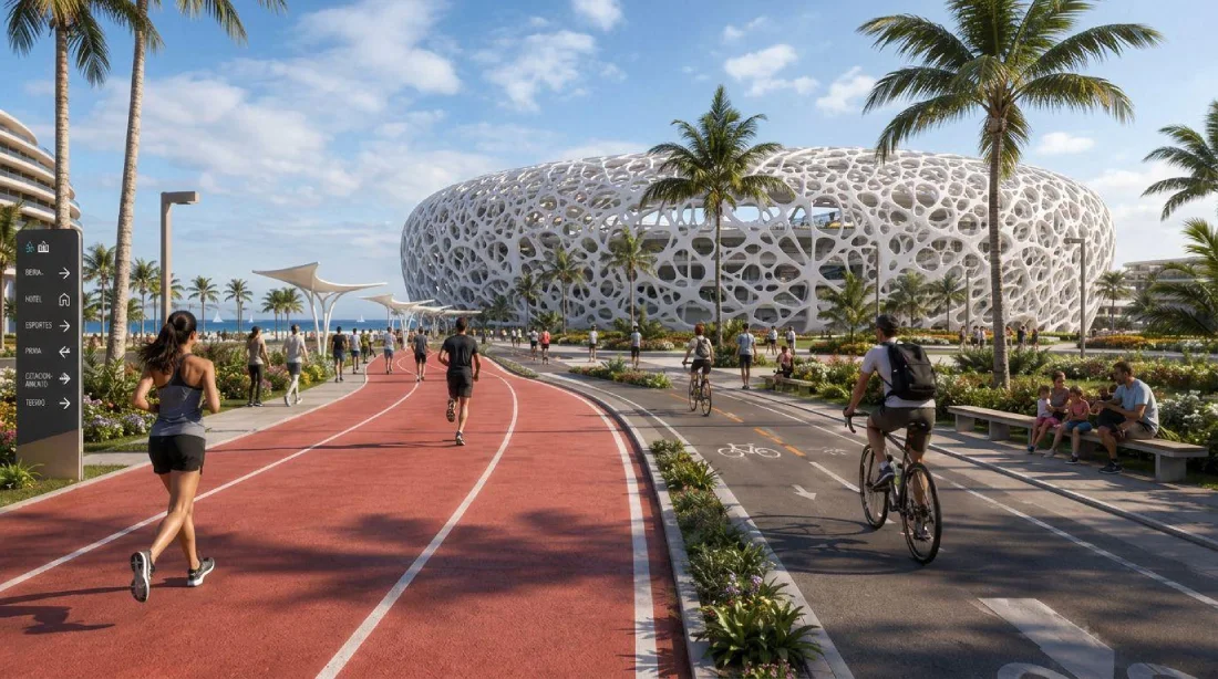 projeto do Parque e Arena dos Corais projeto divulgação