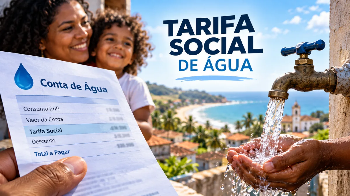 tarifa social de agua imagem montagem ia ne9