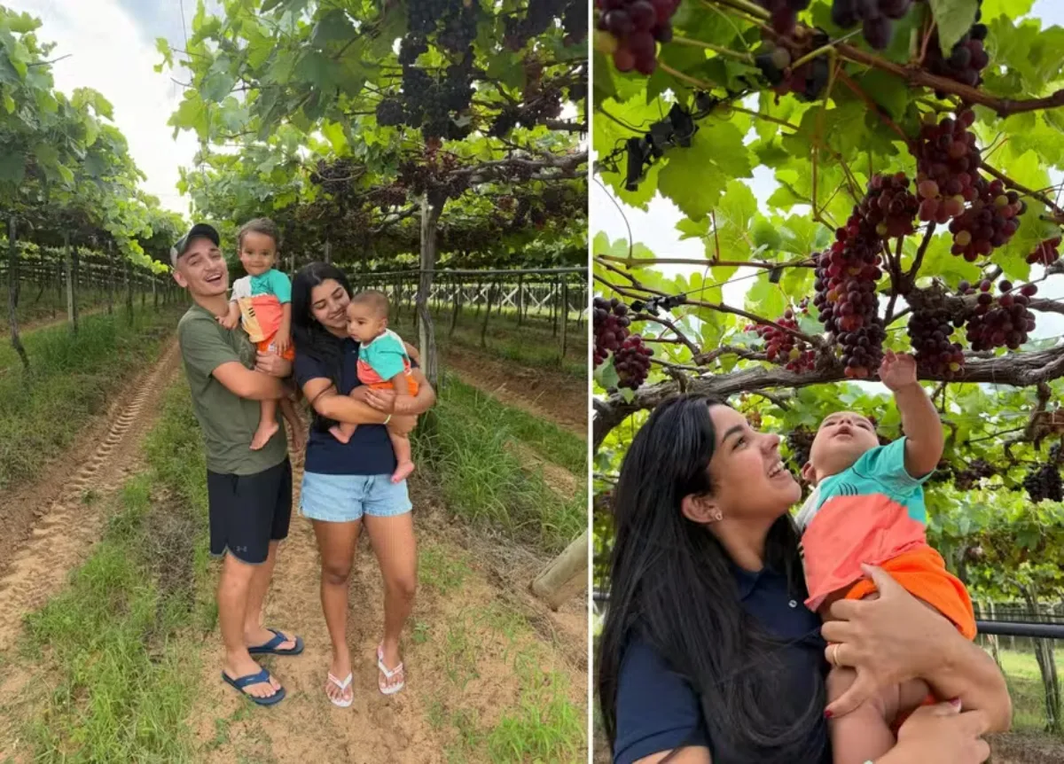 João Gomes em sua fazenda de uva foto reprodução instagram